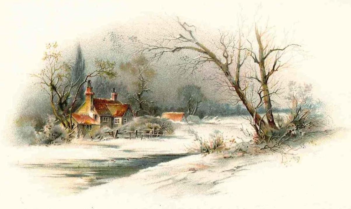 Christmas joy and peace snowscene Christmas joy and peace snowscene