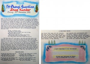 Front and Back pages of The Changi Guardian - 25th December 1942