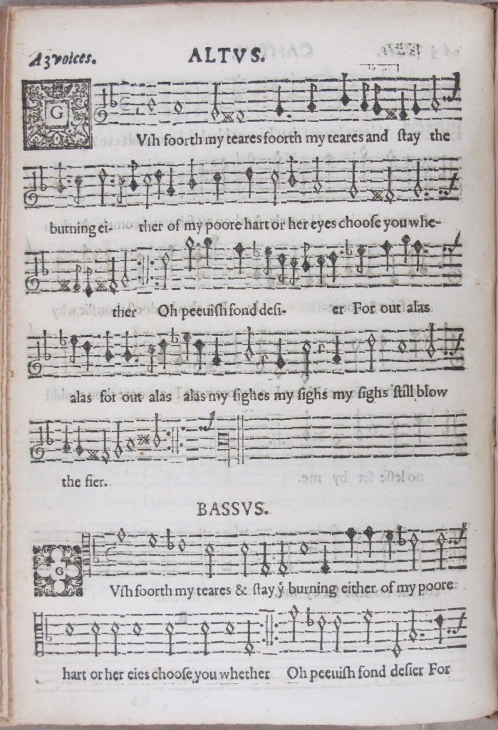 An air by Holborne's brother William (sig. R1v in The cittharn schoole)
