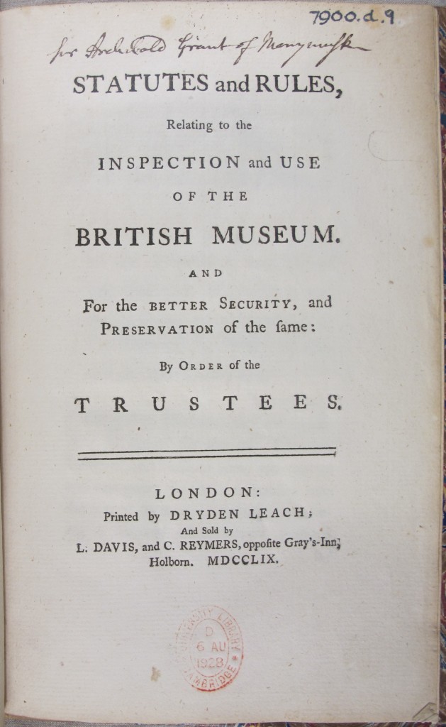 Statutes & rules (1759), 7900.d.9