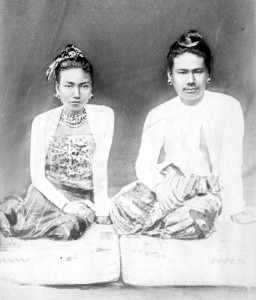 Thibaw, the last King of Burma (1878-85), and his wife Supyalat, c 1878-80, RCS Y3029D_1