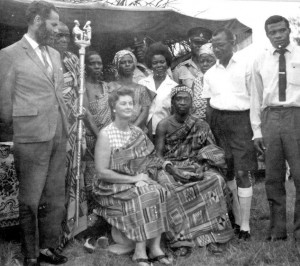 Lady Smedley enstooled as Honorary Queen Mother, Abesim, 1969, RCMS 389_4_2_8