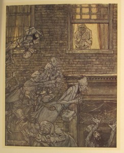 Charles Dickens (1812-1870); Arthur Rackham (1867-1939), illustrator A Christmas Carol  (London: William Heinemann, 1915) 1916.8.75 