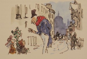 Quentin Blake (b. 1932), illustrator Quentin Blake’s A Christmas Carol  (London: Pavilion, 2016) 