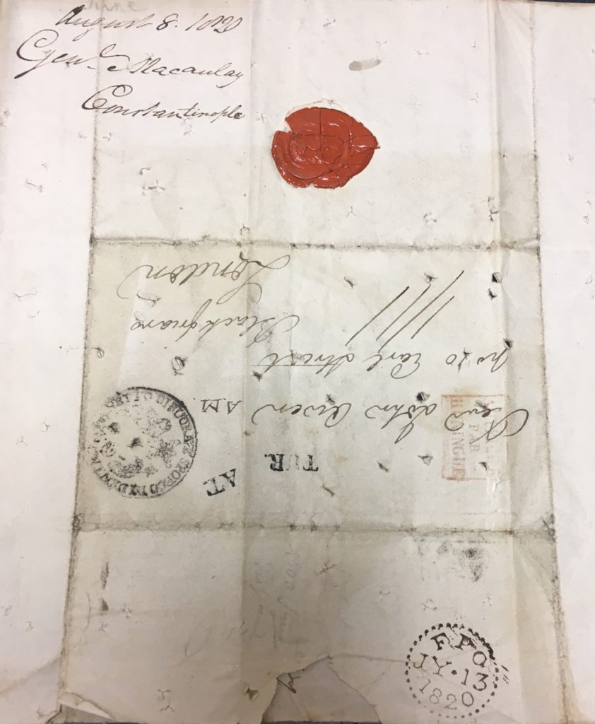 Macaulay letter