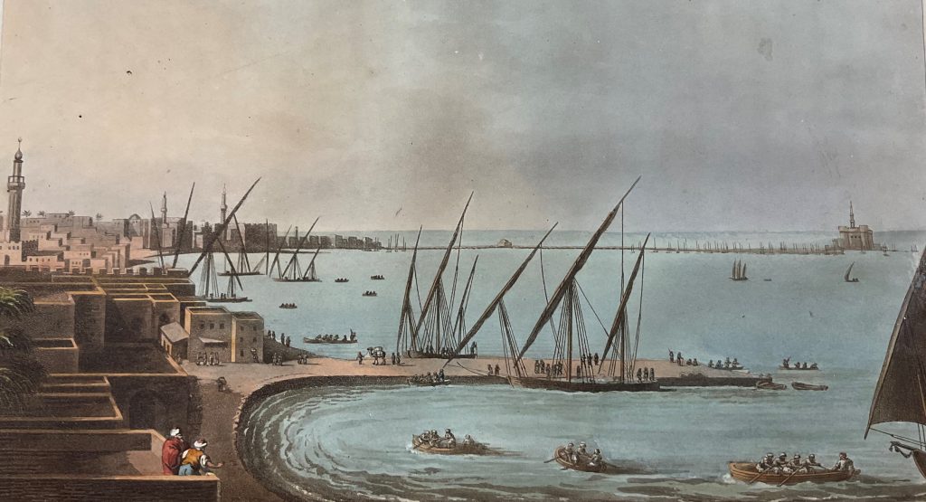 Painting of Alexandria. Luigi Mayer, 1801